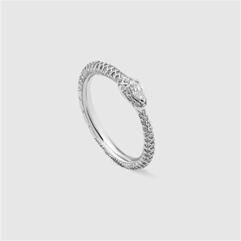 diamond gucci rings|gucci ouroboros ring.